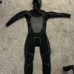 Quicksilver 4/3 M Wetsuit W/ Hood Synchro +