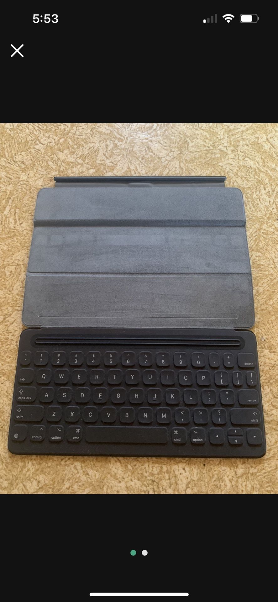 Wireless Smart Keyboard for Ipad pro, 12.9in Portable Tablet Intelligent Carrying Foldable Ultra-Slim Keyboard with 64 Keys for Ipad