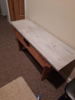 Wooden bench