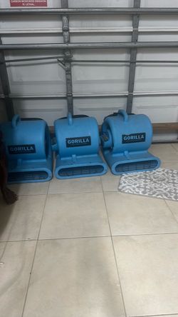 Gorilla Air Mover Blower Fan – Set of 3
