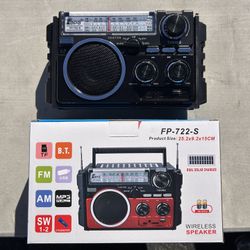 Wireless And solar  Speaker And Radio 