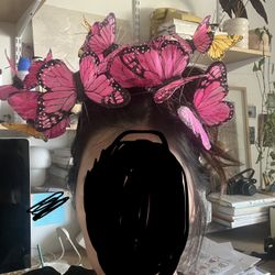 Hot pink Butterfly Crown