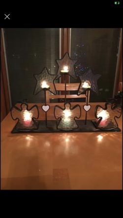 Angel candle holder
