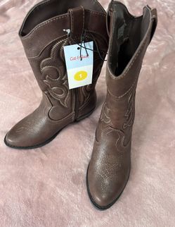 New Brown Western Kid Boots