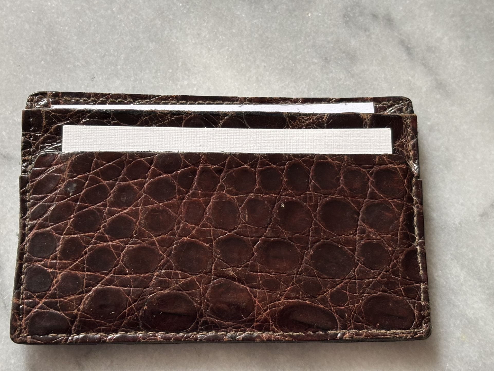 Genuine Alligator Card Holder