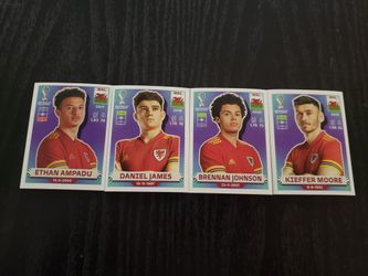 Panini World Cup Qatar 2022 Stickers (WAL ECU TUN MAR KSA URU)