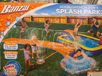 Banzai Aqua Drench 3-in-1 Splash Park