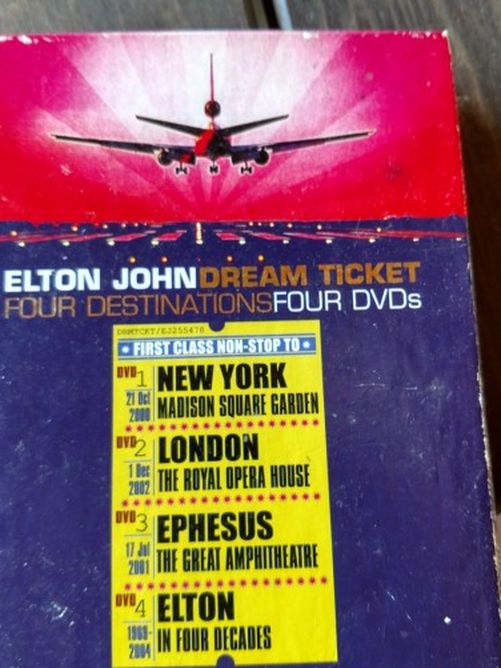 Elton John Dream Ticket Four Destinations Four DVDs Set