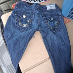 Straight Legged True Religion Womans Jeans