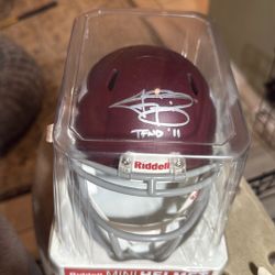 Johnny Manziel Autograph Speed Helmet