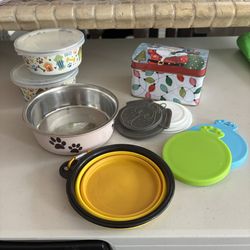 Dog Bowls And Lids