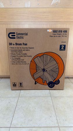 COMMERCIAL ELECTRIC 30in DRUM FAN
