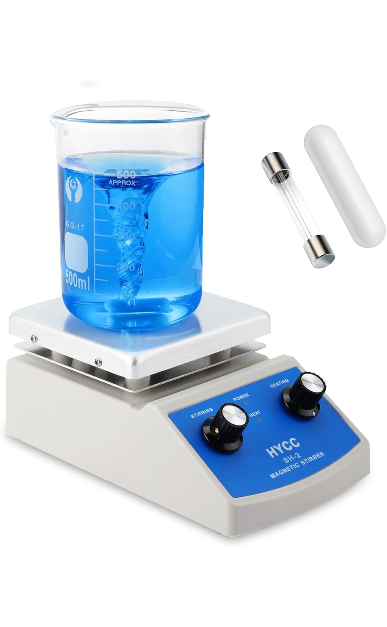 HYCC Magnetic Stirrer Hot Plate Mixer 2000ml Stirring Capacity