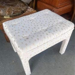 Vintage parsons bench footstool