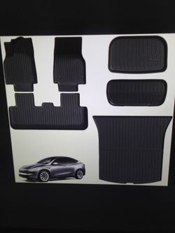 New floor mat set for 2025-2026 Tesla model Y 5-seater juniper all-weather 6pcs set
