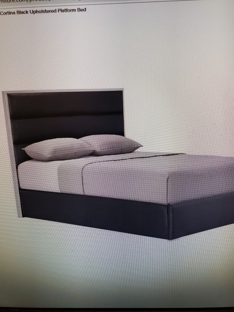 Cortina Bed/ City Furniture+ Serta platform+ mattress quen// Cama Quen + plataforma Serta para el colchón+ Colchon Serta