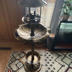 Birdbath Feeder Fountain Outdoor 