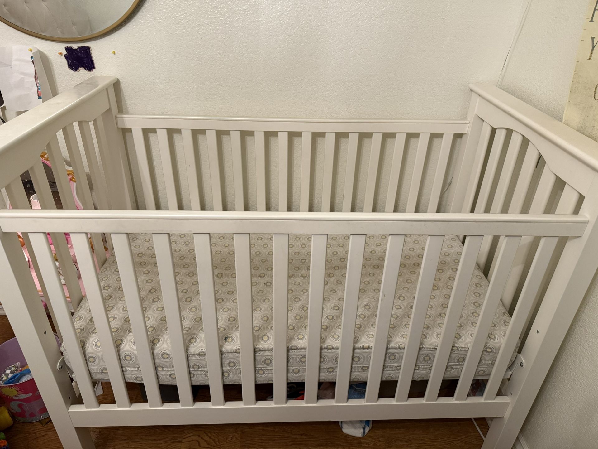 White Crate And Barrel Crib - Main Image