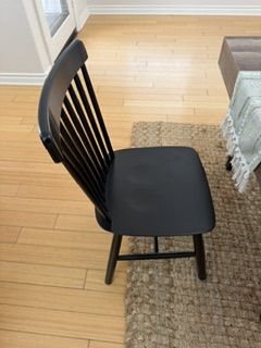 Modern Industrial Dining Set – Table + 4 Solid Wood Chairs
