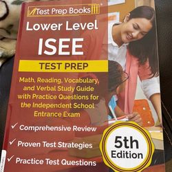 Lower level ISEE prep