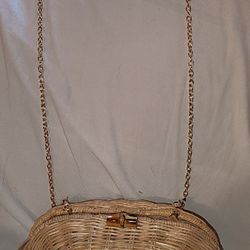 FOREVER 21 MINI WICKER CROSS BODY BAG