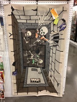 Halloween 2009 WMG boutique woven cotton tapestry door banner