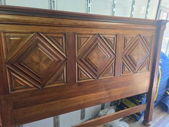 Wooden bed frame