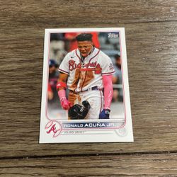2022 Topps Ronald Acuna Jr. Baseball Card Atlanta Braves