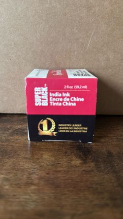 Speedball Super Black India Waterproof Ink, 2 oz. Bottle