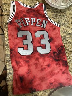 Mitchell & Ness Red Chicago Bulls 97-98 Scottie Pippen Galaxy Swingman Jersey