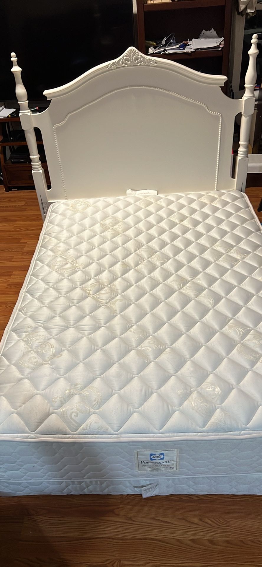 full Size Bed Headboard Frame Mattress Spring