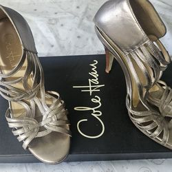 $30 Size 5 Cole Haan Heels gold