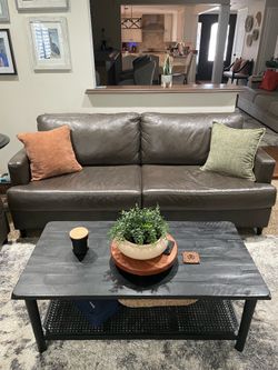 Leather Sofa and Love Seat