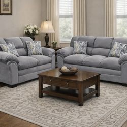 New Sofa And Loveseat With Free Delivery Same Day 