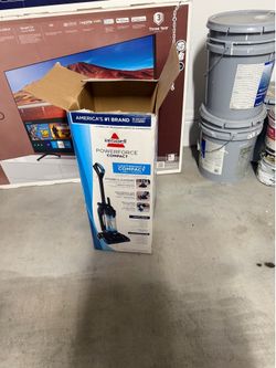 BISSELL PowerForce Compact, Bagless, Upright Vacuum, Lightweight, Powerful Suction, High Reach Wand, Hard Floor and Carpet, 2112, Blue & Black