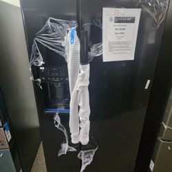 23.0 cu. ft. Side by Side Refrigerator in Black, Standard Depth, ENERGY STAR