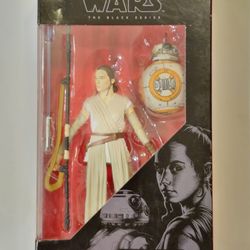 2016 STAR WARS THE BLACK SERIES. #2 REY JAKKU & BB-8  6" ACTION FIGURE. 