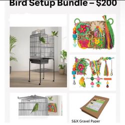 Brand New 64" Bird Cage Bundle - Never Opened