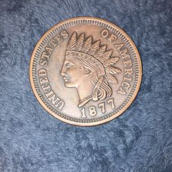 USA Indian Head Cent 1877