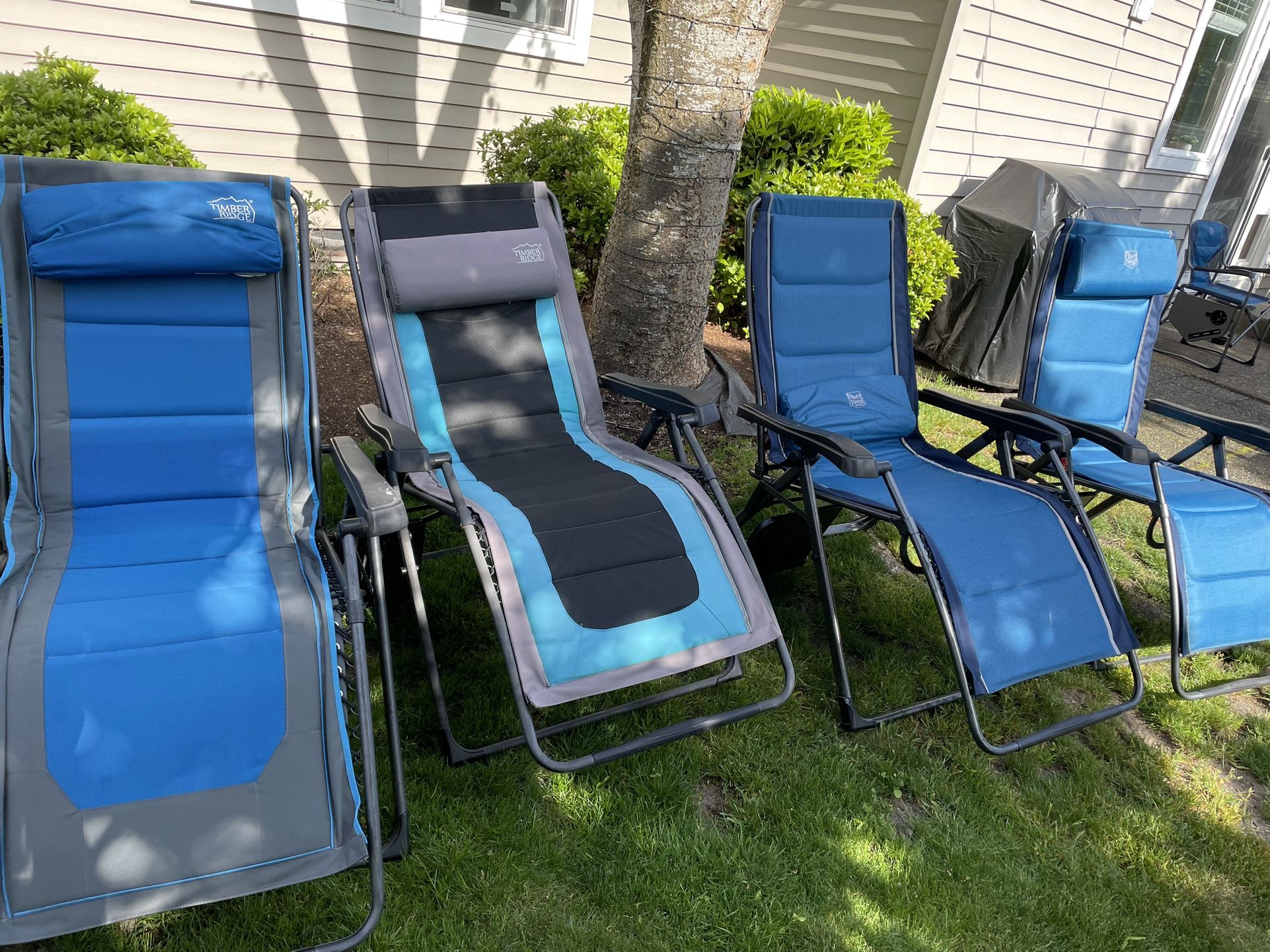 Timber Ridge Zero Gravity Chairs - 3 Of Them