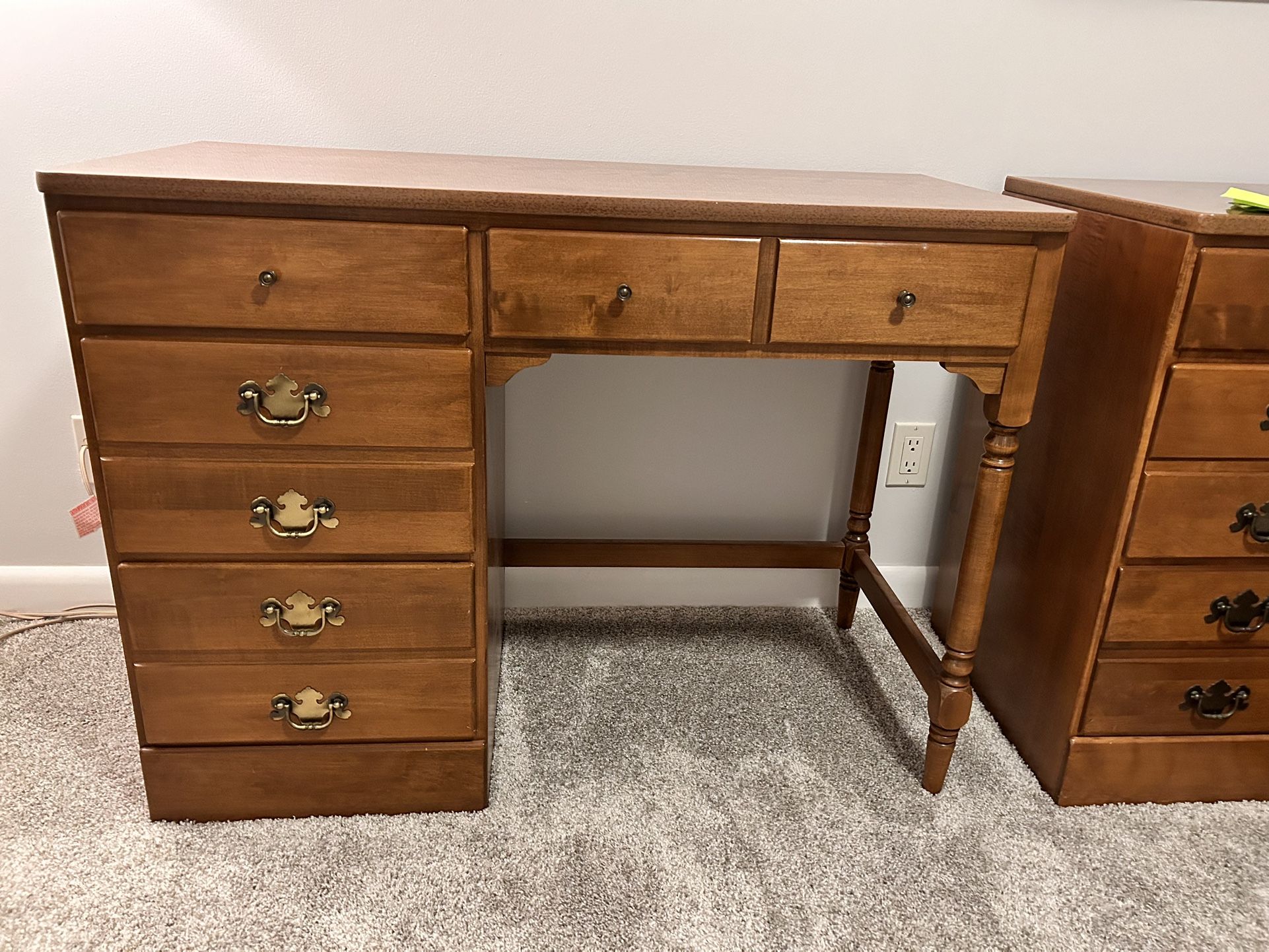 Ethan Allen Vintage Maple Desk