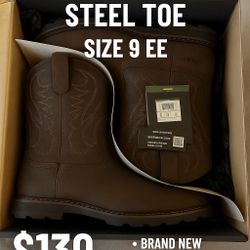 Ariat Groundbreaker Work Boots | Steel Toe | Size 9 EE | Brand New in Box 