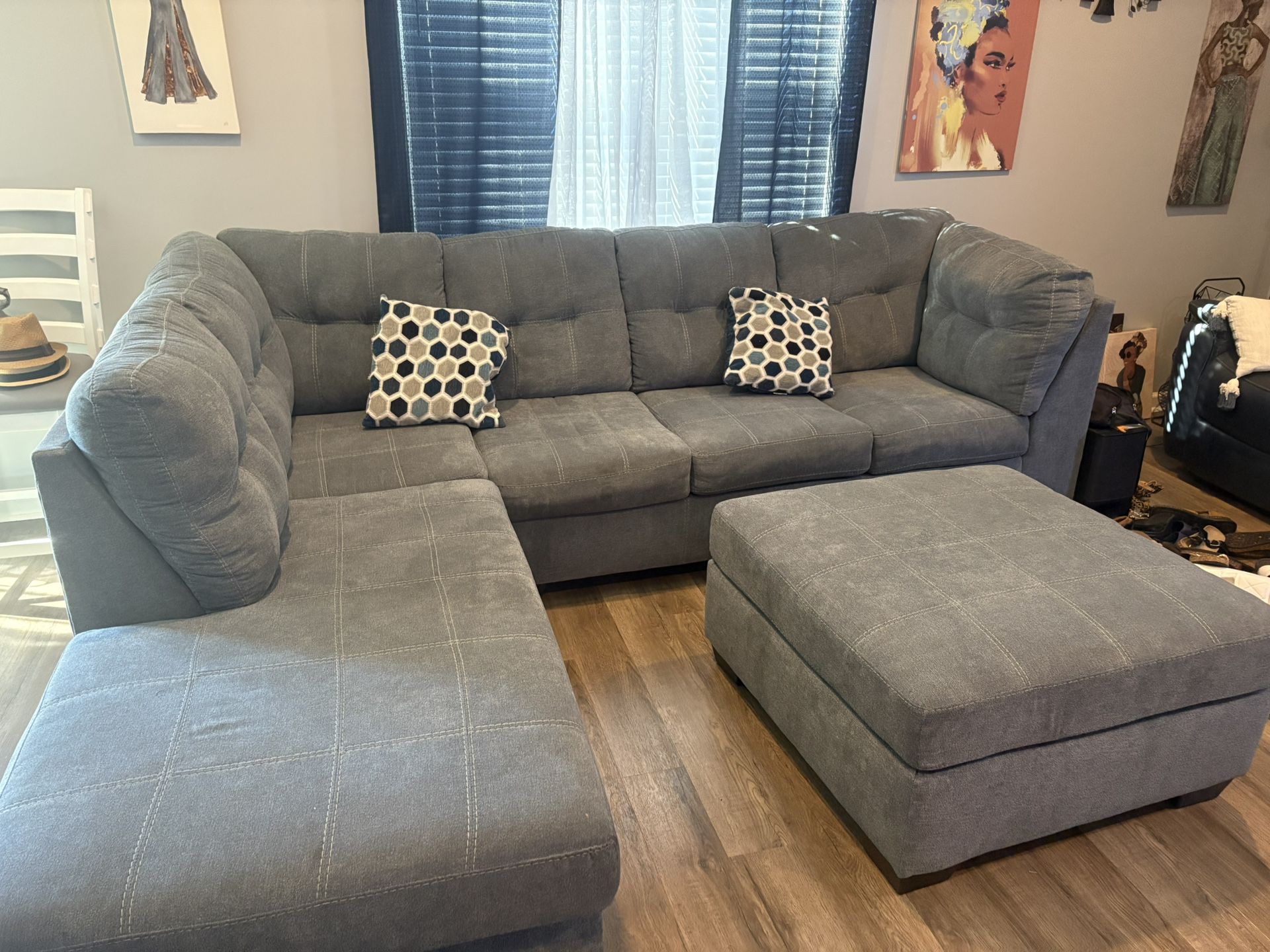 Blue jean Color Sectional
