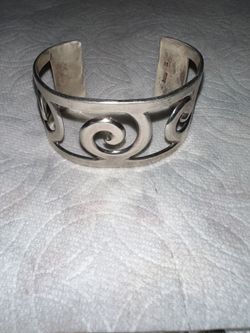 Vintage Sterling Silver Cuff 
