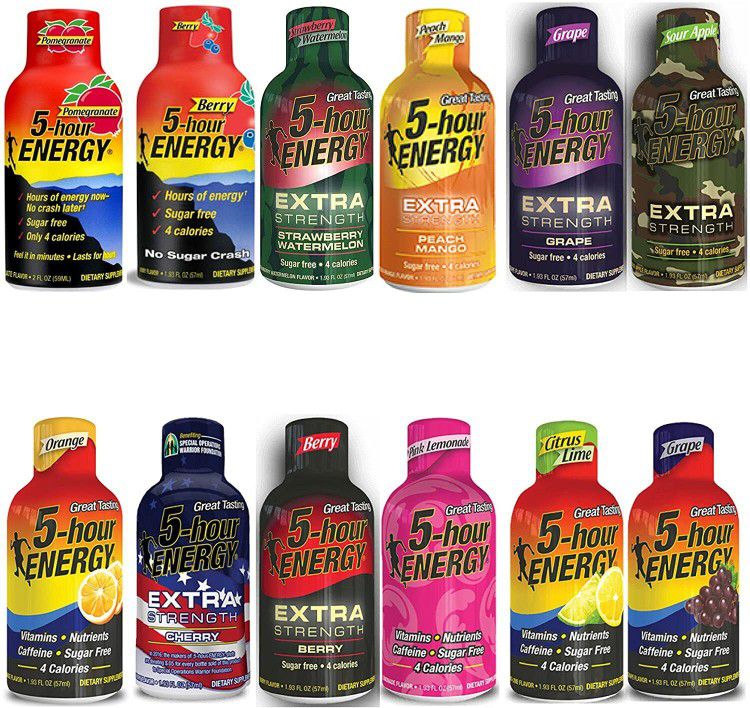 Whole bunch of 5 Hour Energy Extra strength