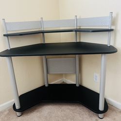 Brand New Corner Desk- Black and Silver Color