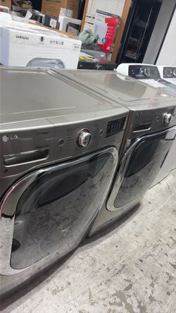 LG front load steam dryer and steam washer