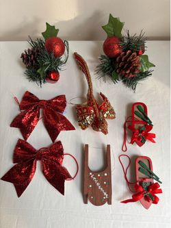 Christmas Ornaments Assortment Plus Miscellaneous