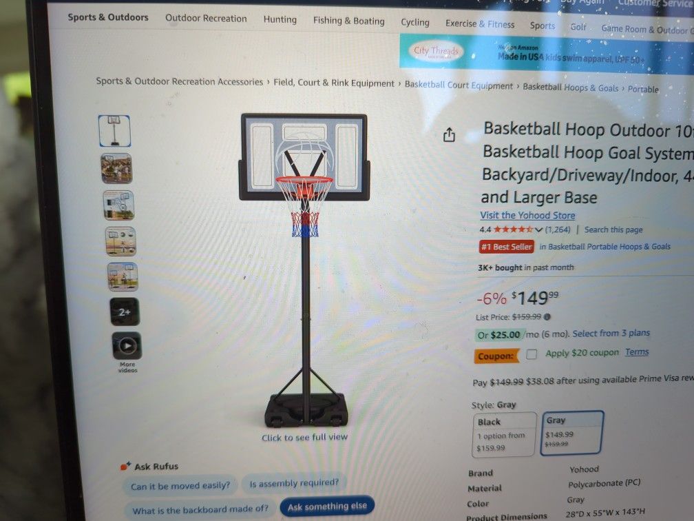 Basketball hoop