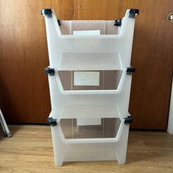 Stackable Storage Bins (Set Of 3)